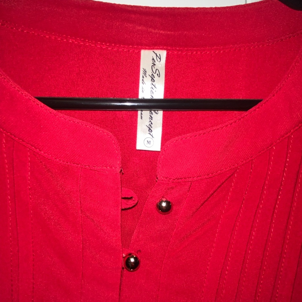 PerSeption Concept Scarlet Button-Front Tunic - Picture 4 of 4